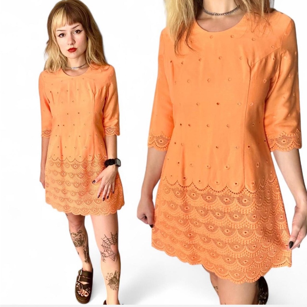 Orange Lace Women's Dress